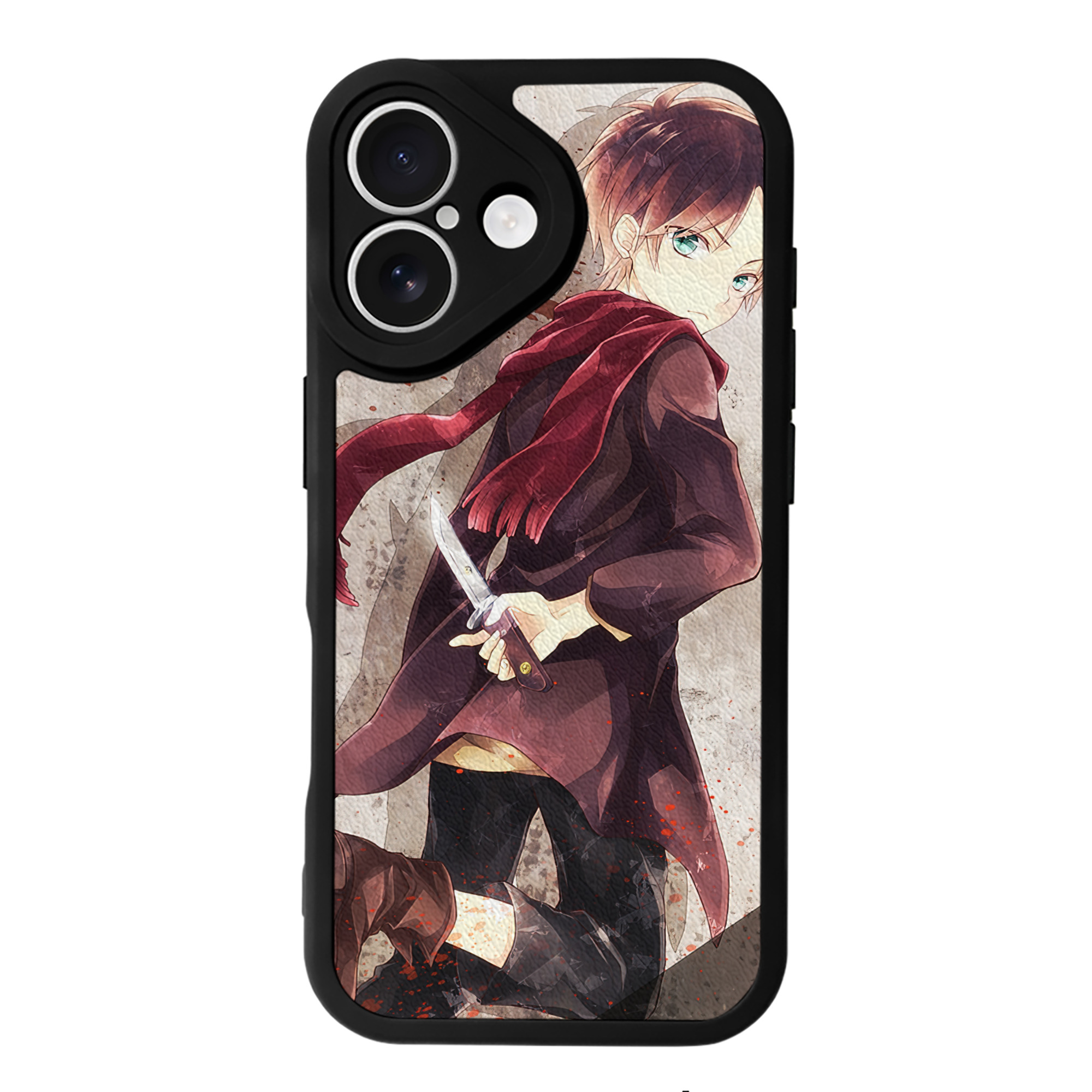 （画像用） 進撃の巨人 Attack on Titan 【iPhone 16シリーズ対応】シリコンスマホケース（レザー調） 材質：シリコン